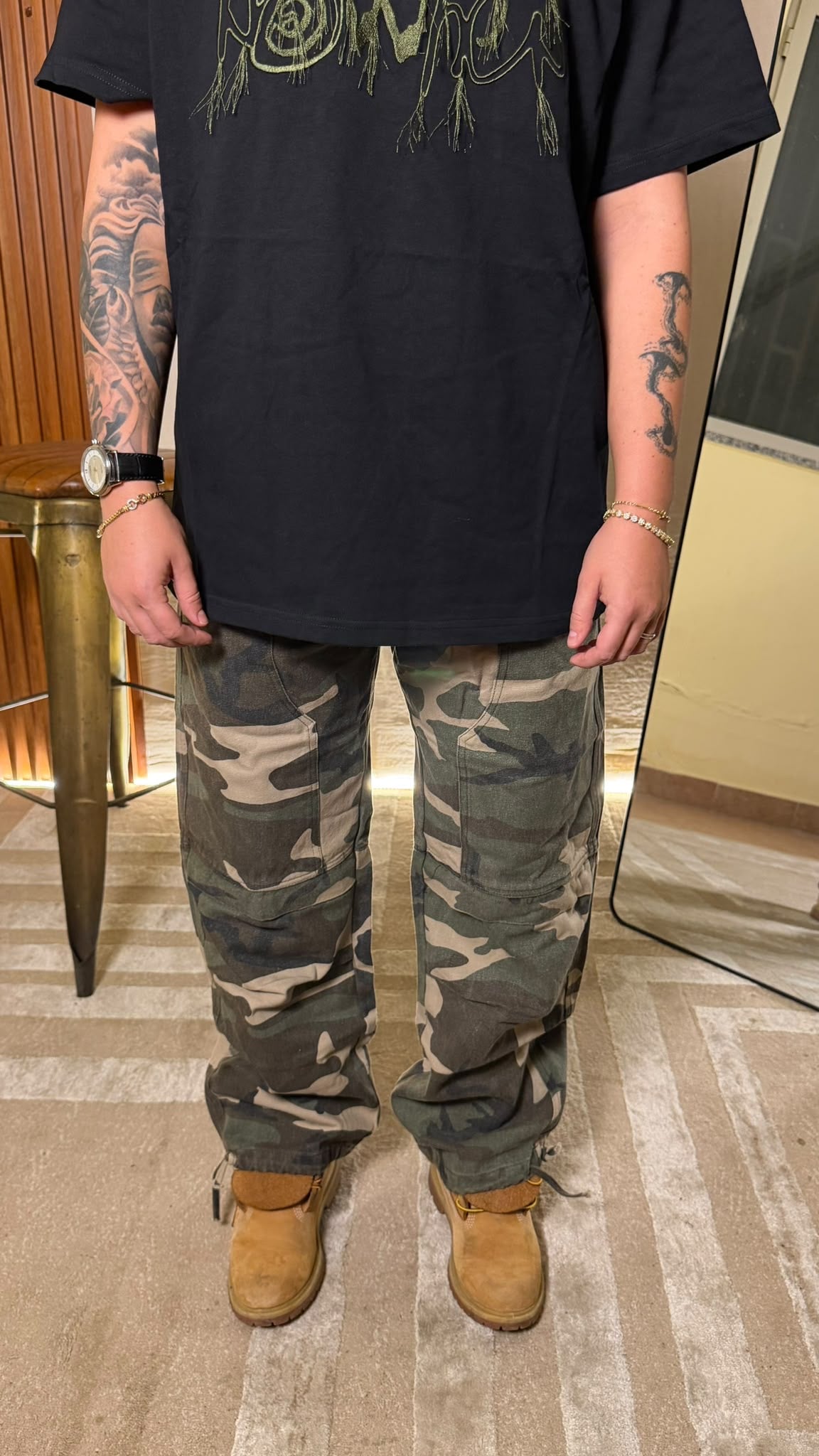 Pantalone Cargo Military Camouflage